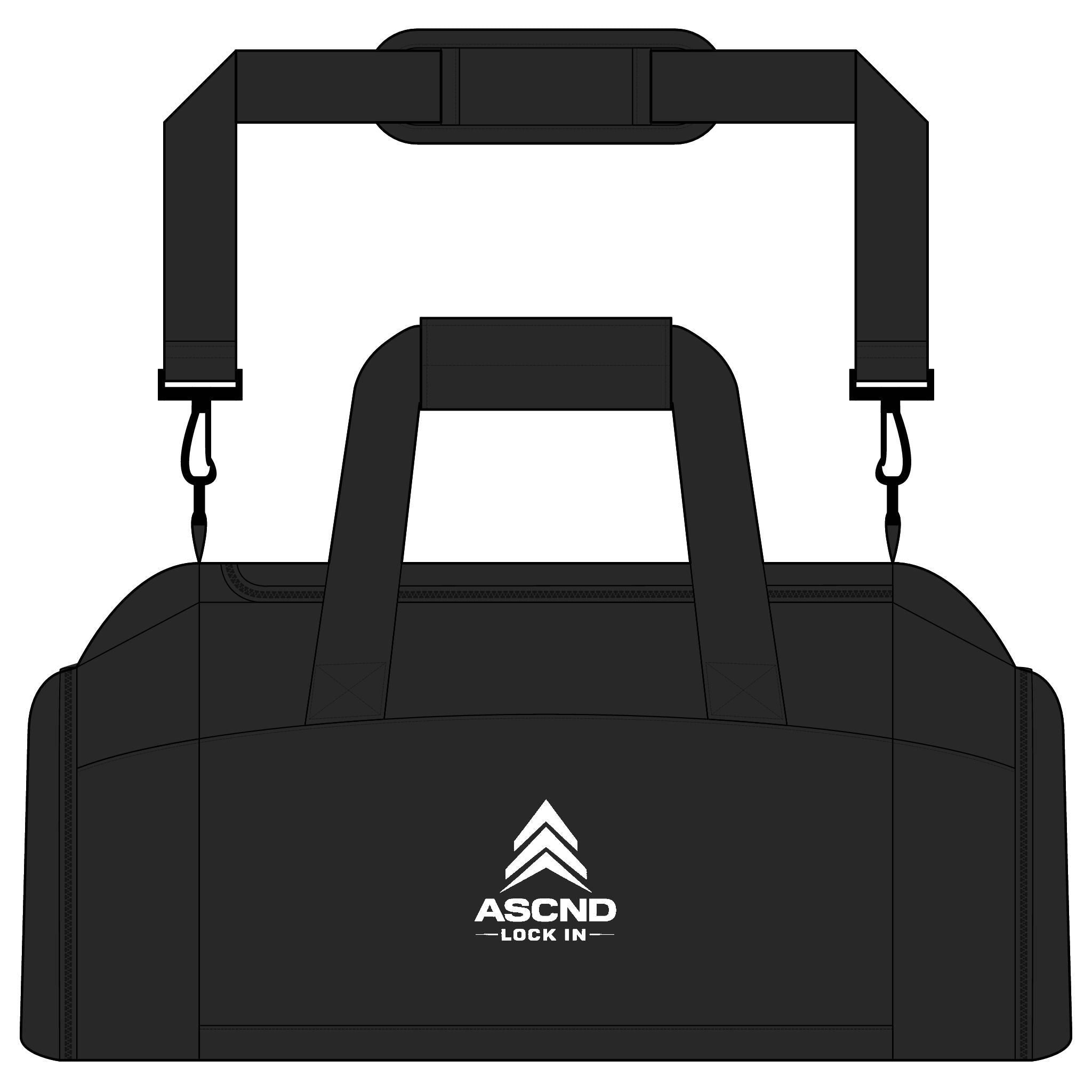 ASCND “LOCK IN” Performance Gym Duffle — Durable Training Bag